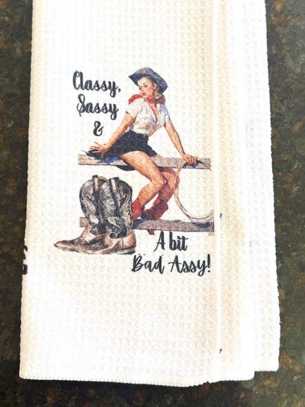 (#T832) ELEGANT, FRÄCK & LITE BUSIG KÖKSHANDDUK (3-PACK) för wholesale av Jana's Flannels