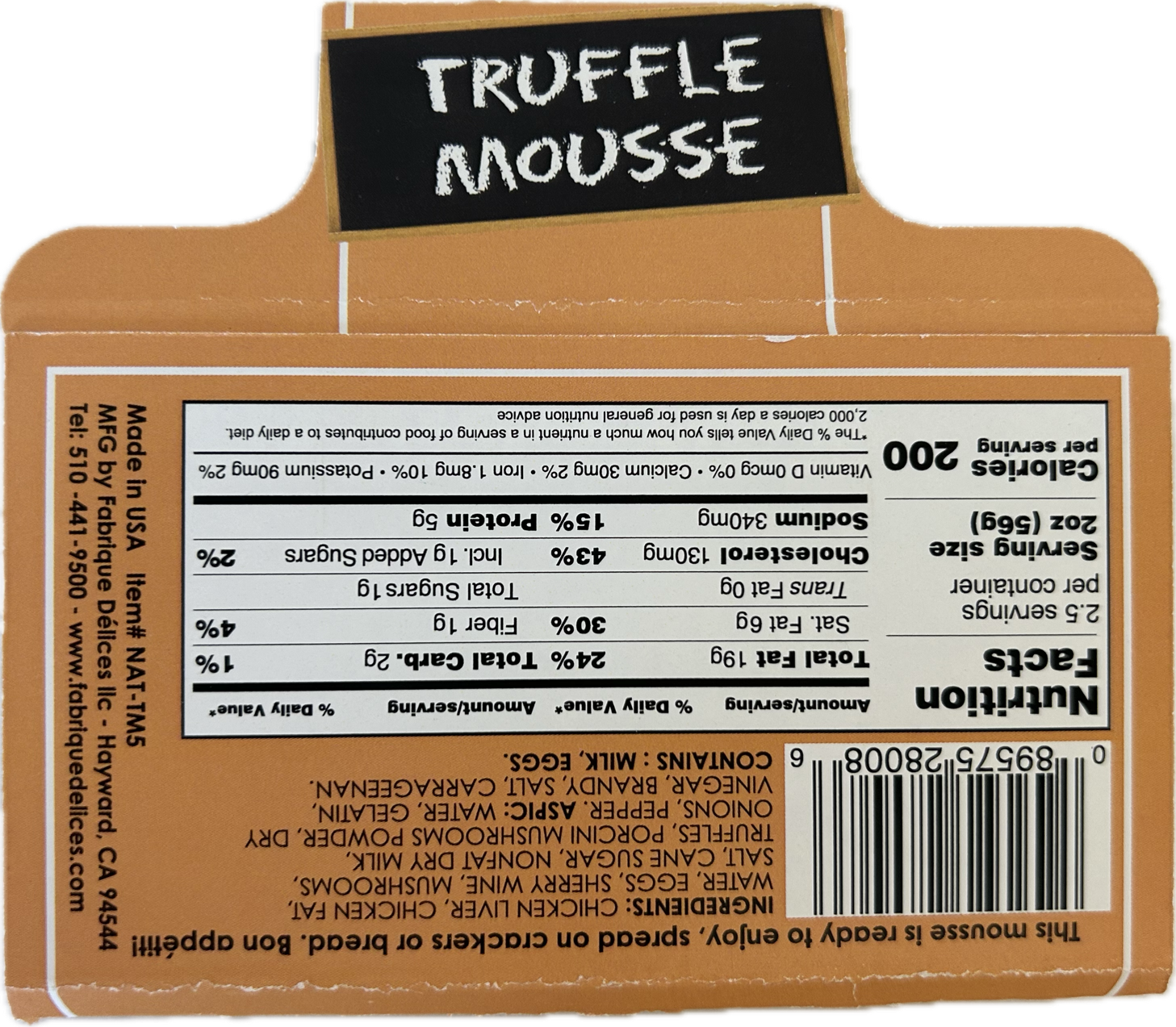 Fabrique Délices - Wholesale Sauce - Truffle Mousse1