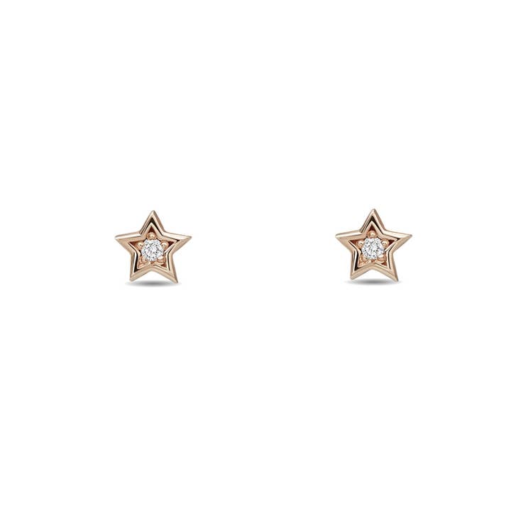 MOSUO Jewellery – Engroshandel Ørestikkere – 14 K guld diamant stjerne Stud Øreringe