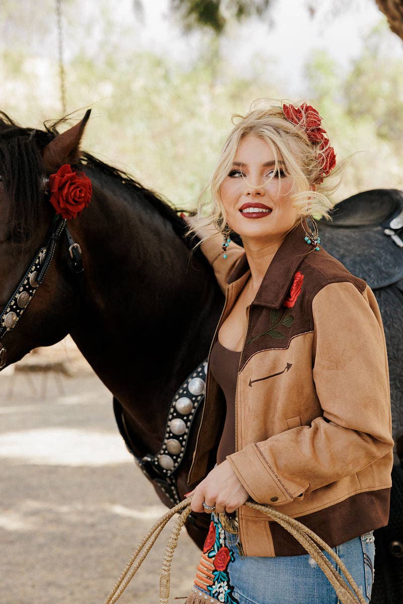 Rodeo Quincy - Wholesale Jas - Dames - Rozen van de Range Jas6