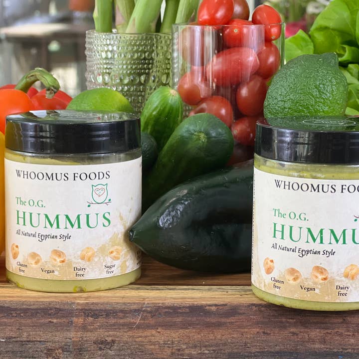 Whoomus Hummus - Wholesale Dip - 8oz - 6 Pack All Natural Gourmet Hummus Original Flavor