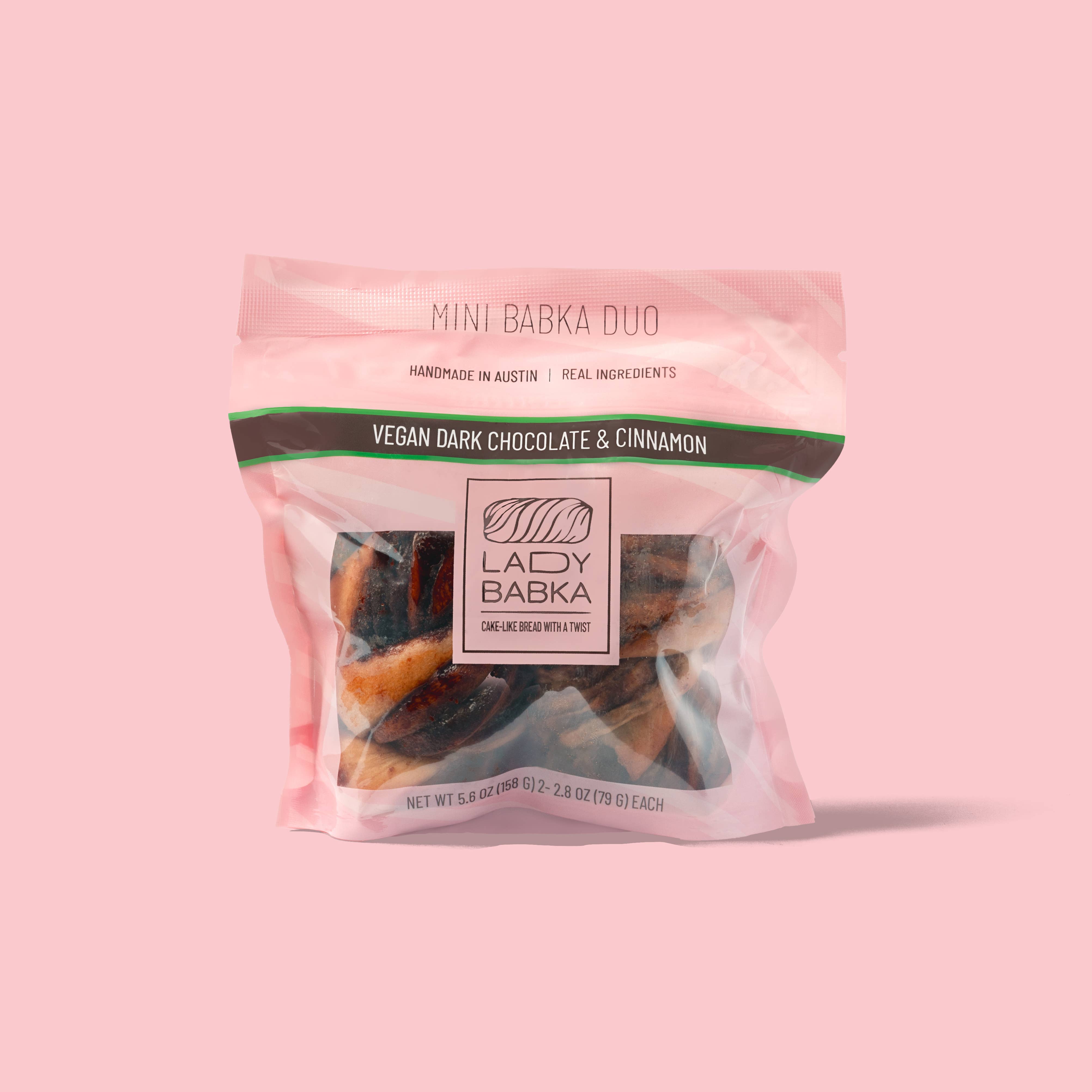 LADY BABKA - Vente Pains/tortillas - Duo de Mini Babkas Véganes