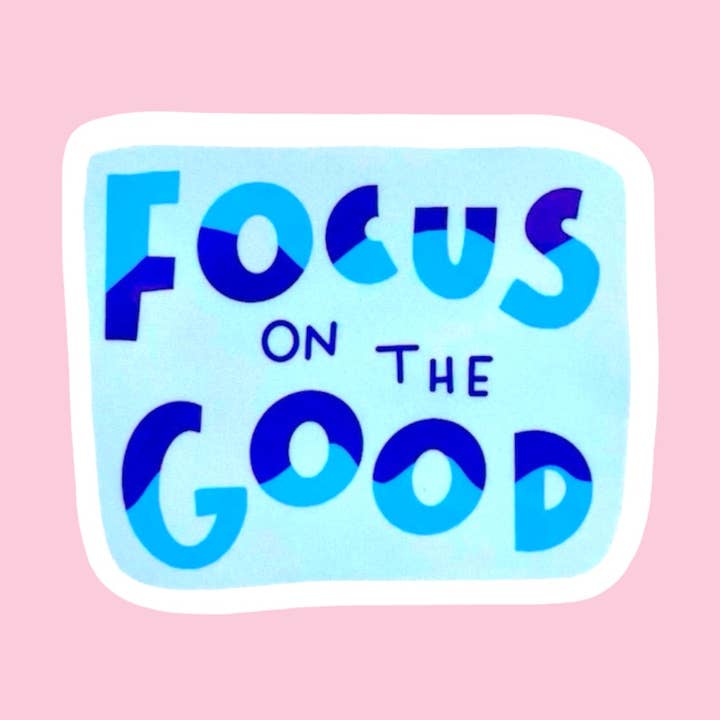 Céntrate en la pegatina buena para venta al por mayor de illustrationlisa