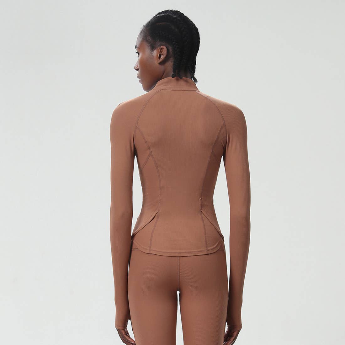 Sodalemon – wholesale Sportjacka - Dam – Damjacka med hög krage och midjeformande funktion för yoga och löpning5