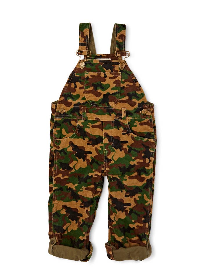 Peto con cordón de camuflaje para venta al por mayor de Dotty Dungarees