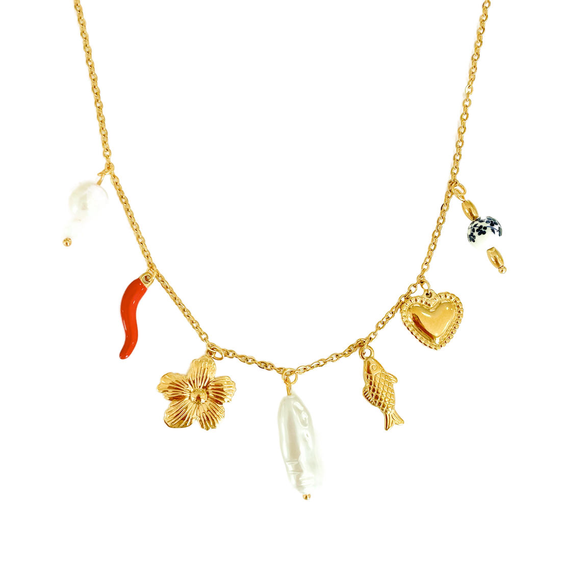 Sea Soul Home - Venta al por mayor Collares con colgantes/abalorios - Collar Encanto Flor0