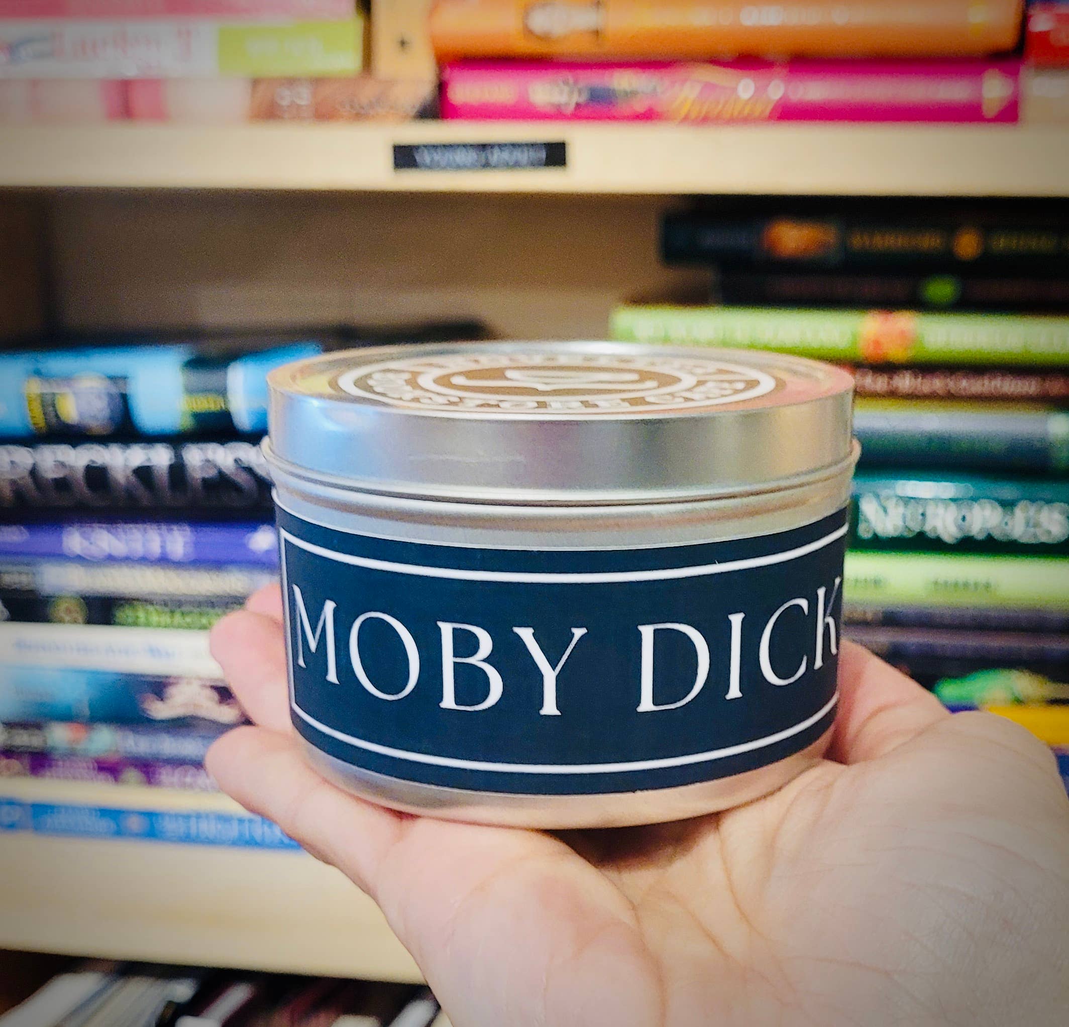 NovelTea Bookstore & Gifts - Wholesale Travel Candles - Moby Dick - Sea Spray & Driftwood Scented Black Label Candle7