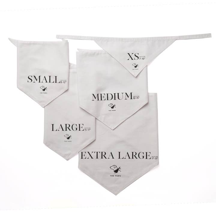 Sample Size Set - The Paws Bandanas for wholesale by The Paws