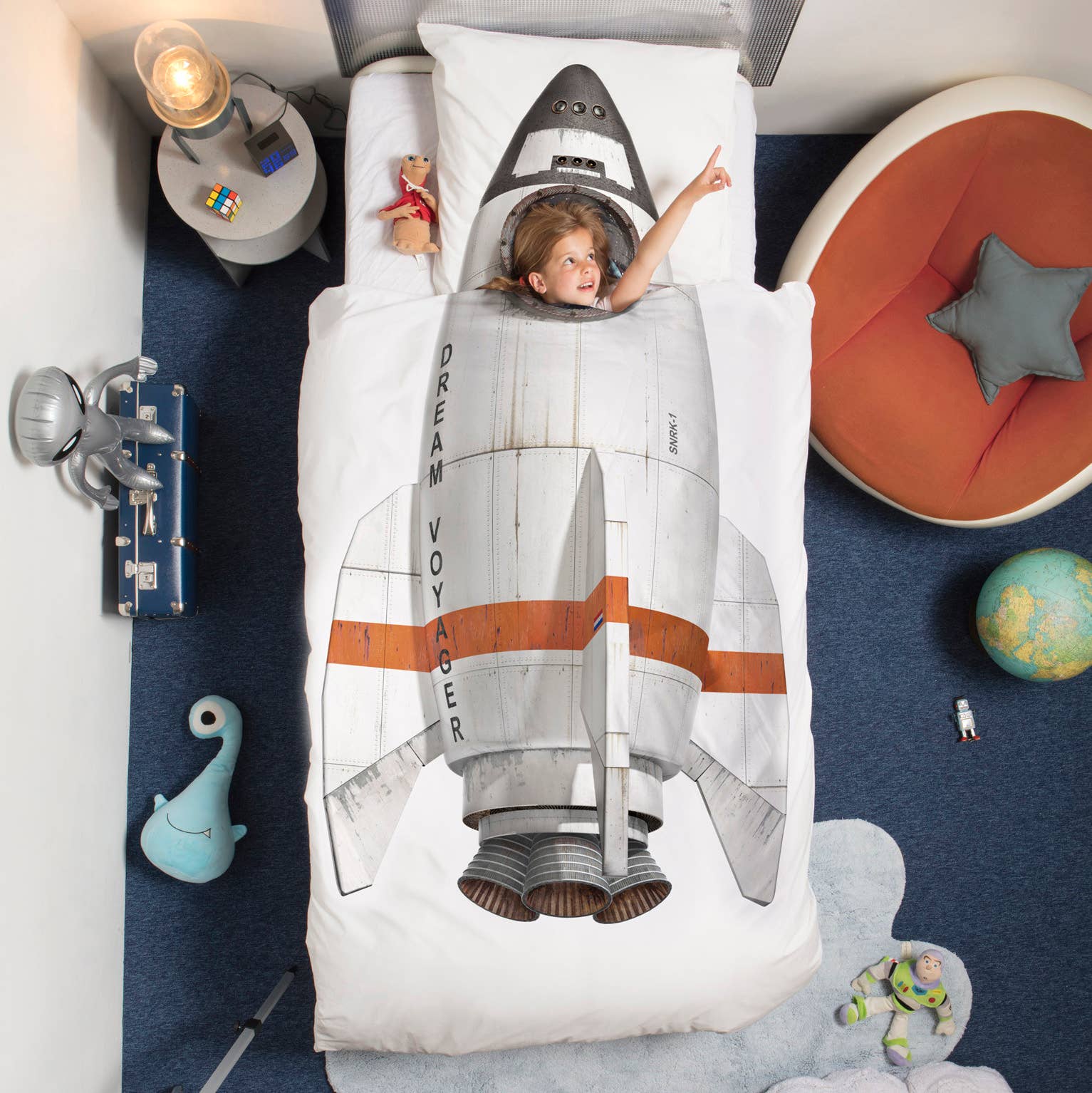 SNURK Living - Wholesale Duvet Cover - Kids & Baby - ROCKET (Full/Qn) - Duvet Cover Set0
