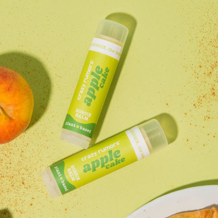 All Natural, Vegan BIGGIE Apple Cake Lip Balm for wholesale by Crazy Rumors