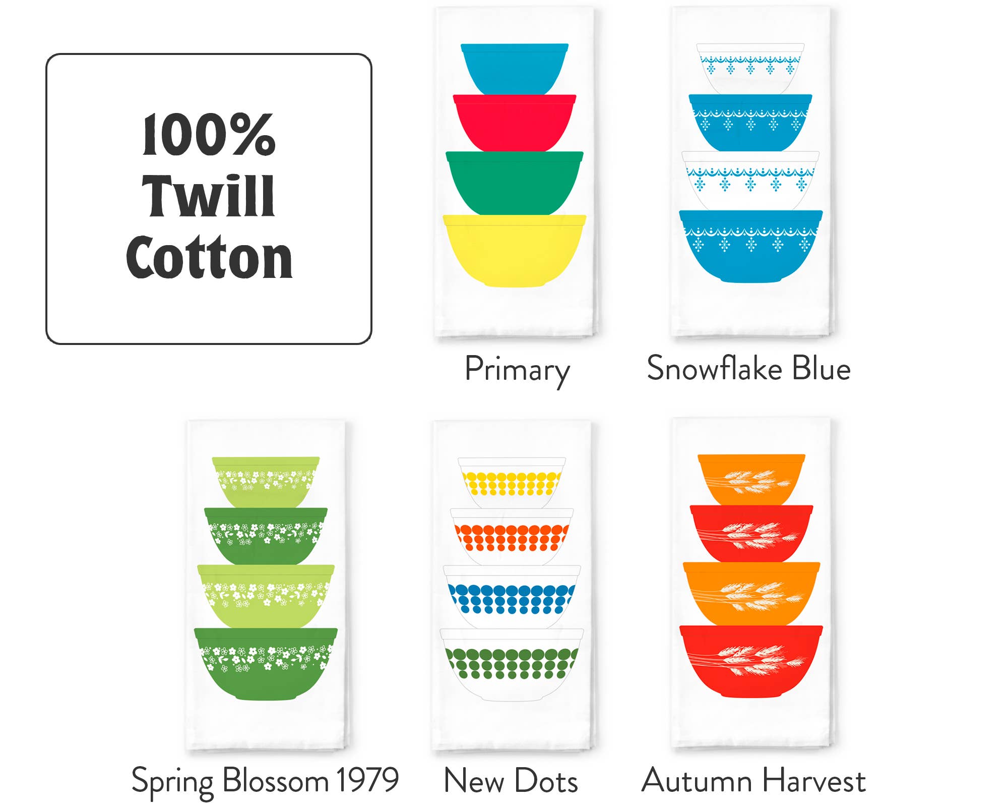 Twinkltoast – Engroshandel Viskestykke – Pyrex-inspireret viskestykke i bomuld – Retro køkkengave3