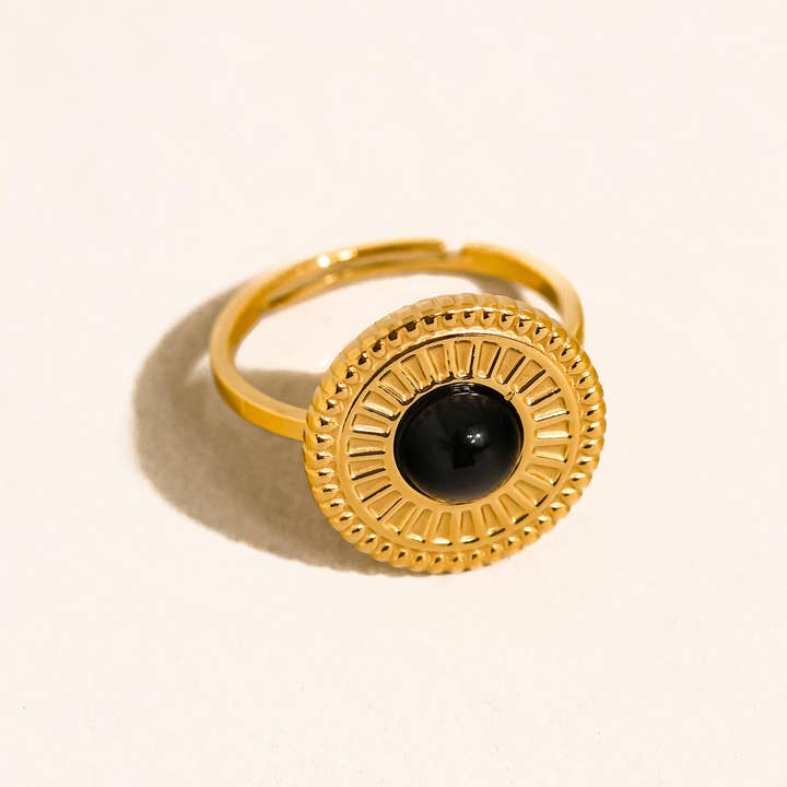 Logan 18K Gold Non-Tarnish Black Onyx Ring and other Purchase Wholesale black onyx. Free Returns & Net 60 Terms on Faire trending on Faire.