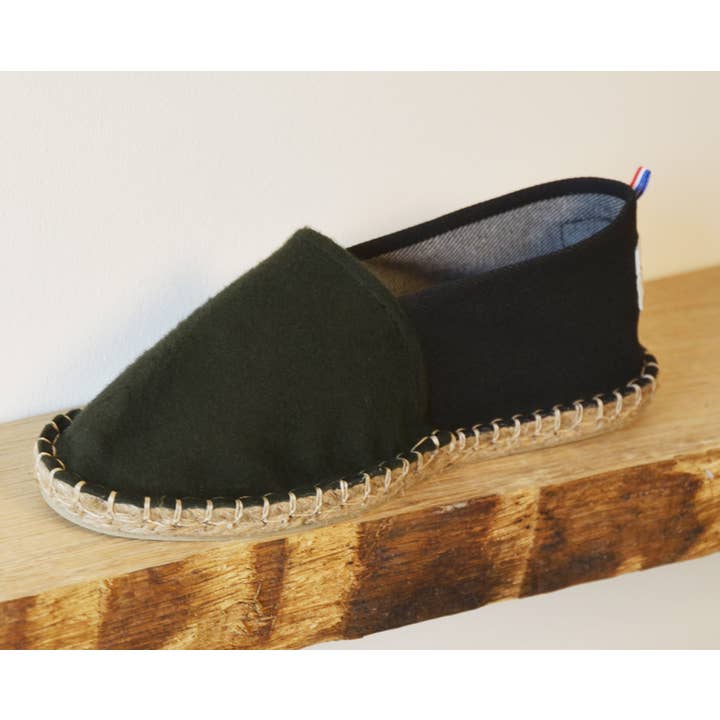 Army Green Black Camille espadrilles for wholesale on Faire2