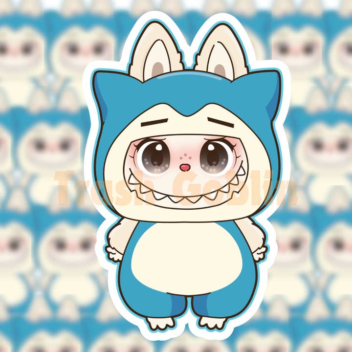 Trash Goblin - Wholesale Sticker - Snorlax Labubu Vinyl Sticker