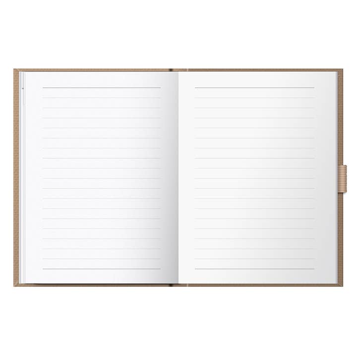 Busy B – wholesale Notebook – A6 Password Book - Organiser - Caramel Fabric Cover - Busy B4