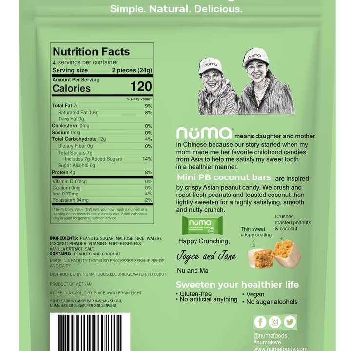 Numa Foods - Wholesale Snack Bar - Mini Peanut Butter Coconut Bars3