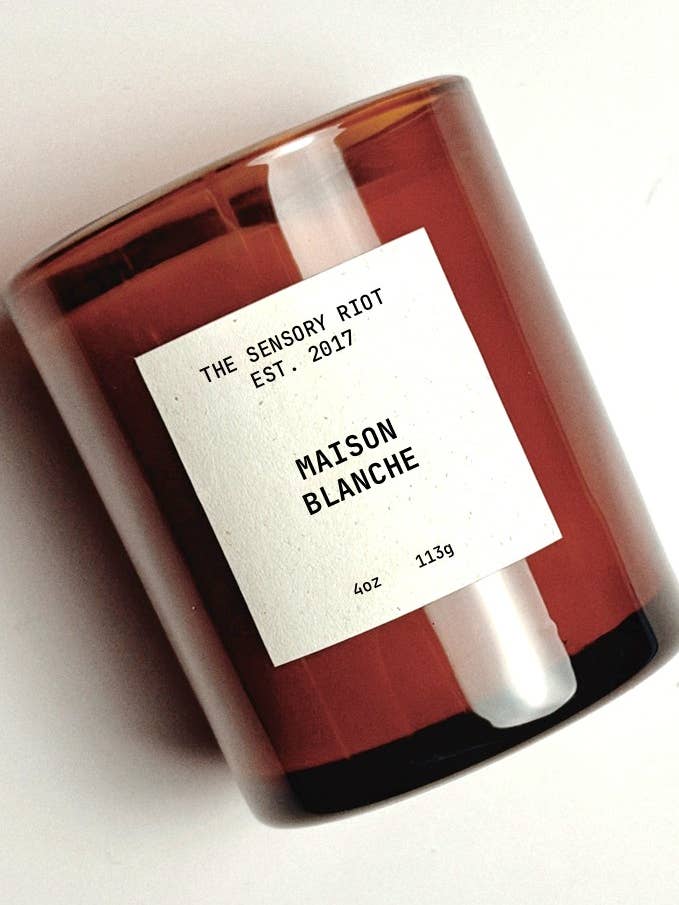MAISON BLANCHE 4 oz candle for wholesale by The Sensory Riot
