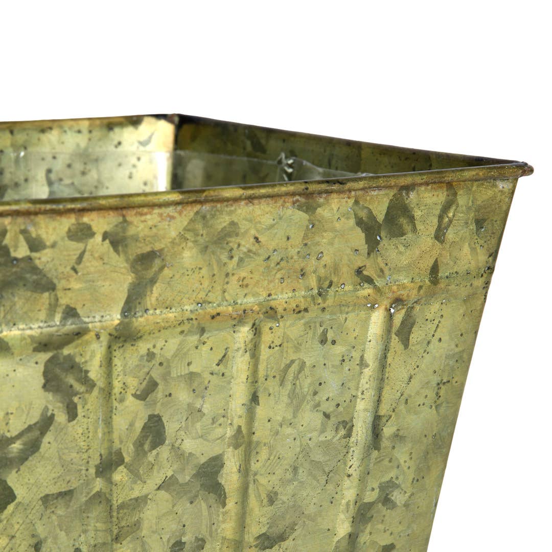 Willow Group - Wholesale Plant Pot - SQ TIN VERDIGRIS PLANTER2