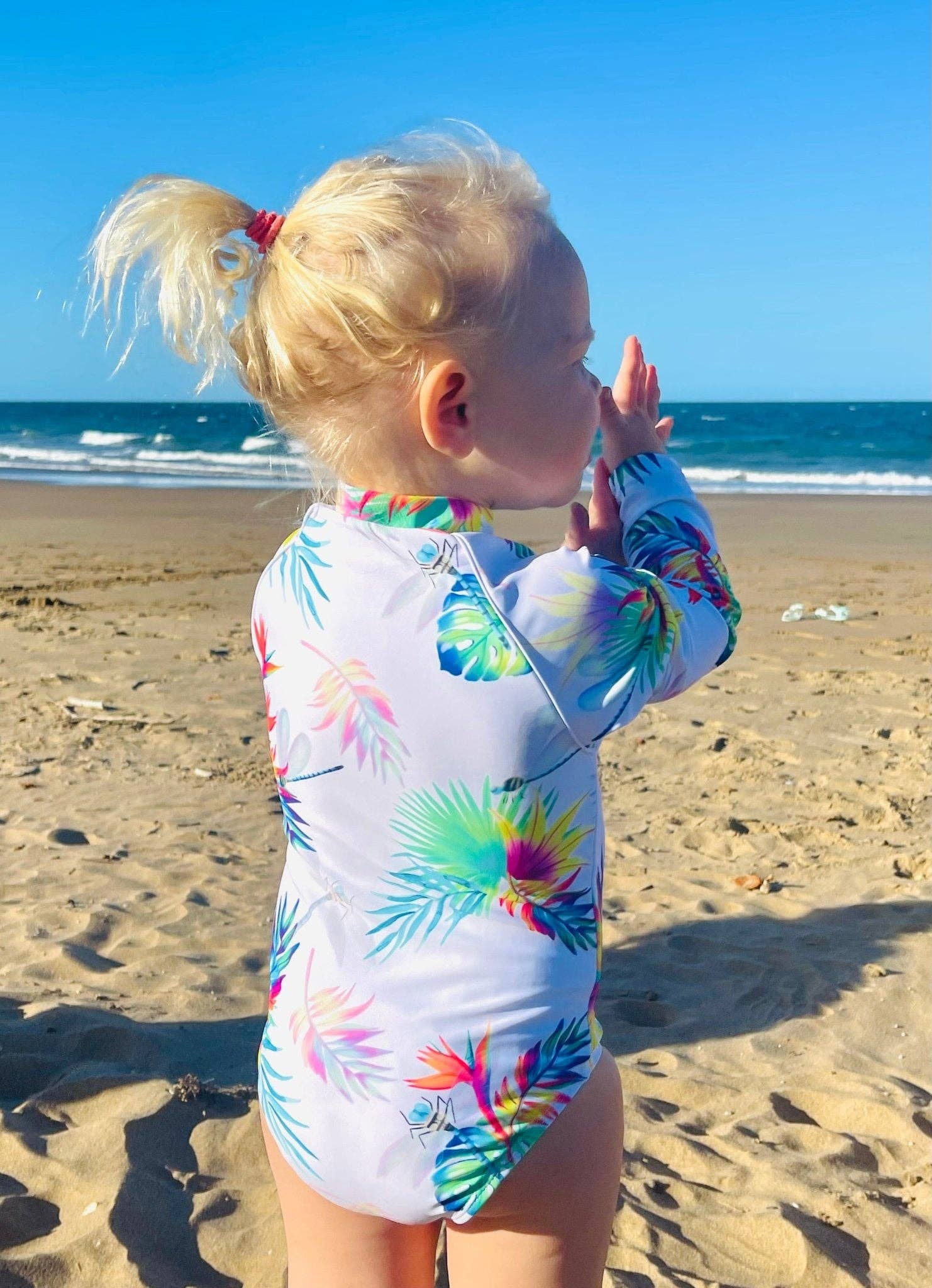 Tribe Tropical - Wholesale One Piece Swimsuit - Kids - Baby / Toddler Swimsuit With Snaps - Arnhem Summer1