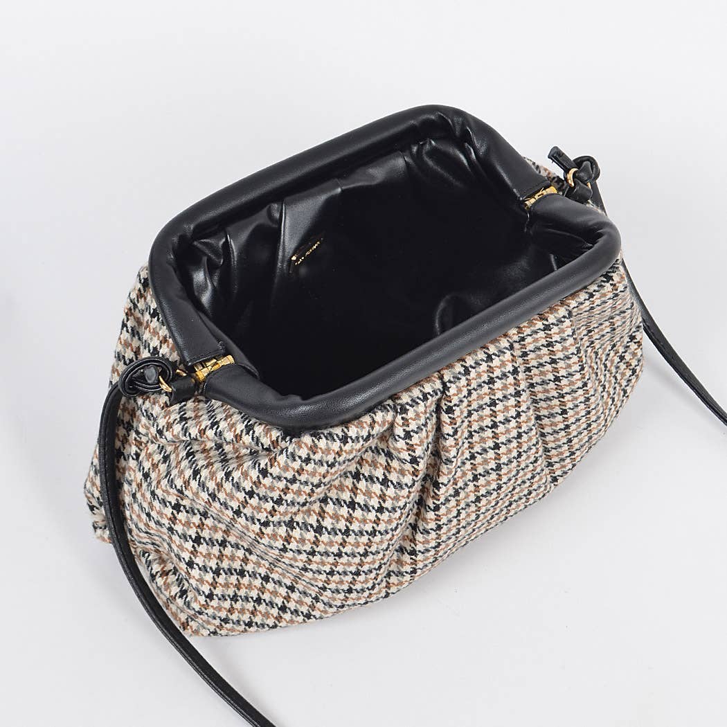 3AM BY H&D ACCESSORIES - Wholesale Crossbody Bag - Women's - Houndstooth Pattern Cross Body Bag4