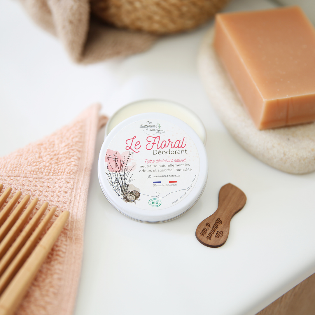 Un Battement d’aile - Wholesale Deodorant - Unisex - Organic natural solid vegan deodorant - Le Floral1