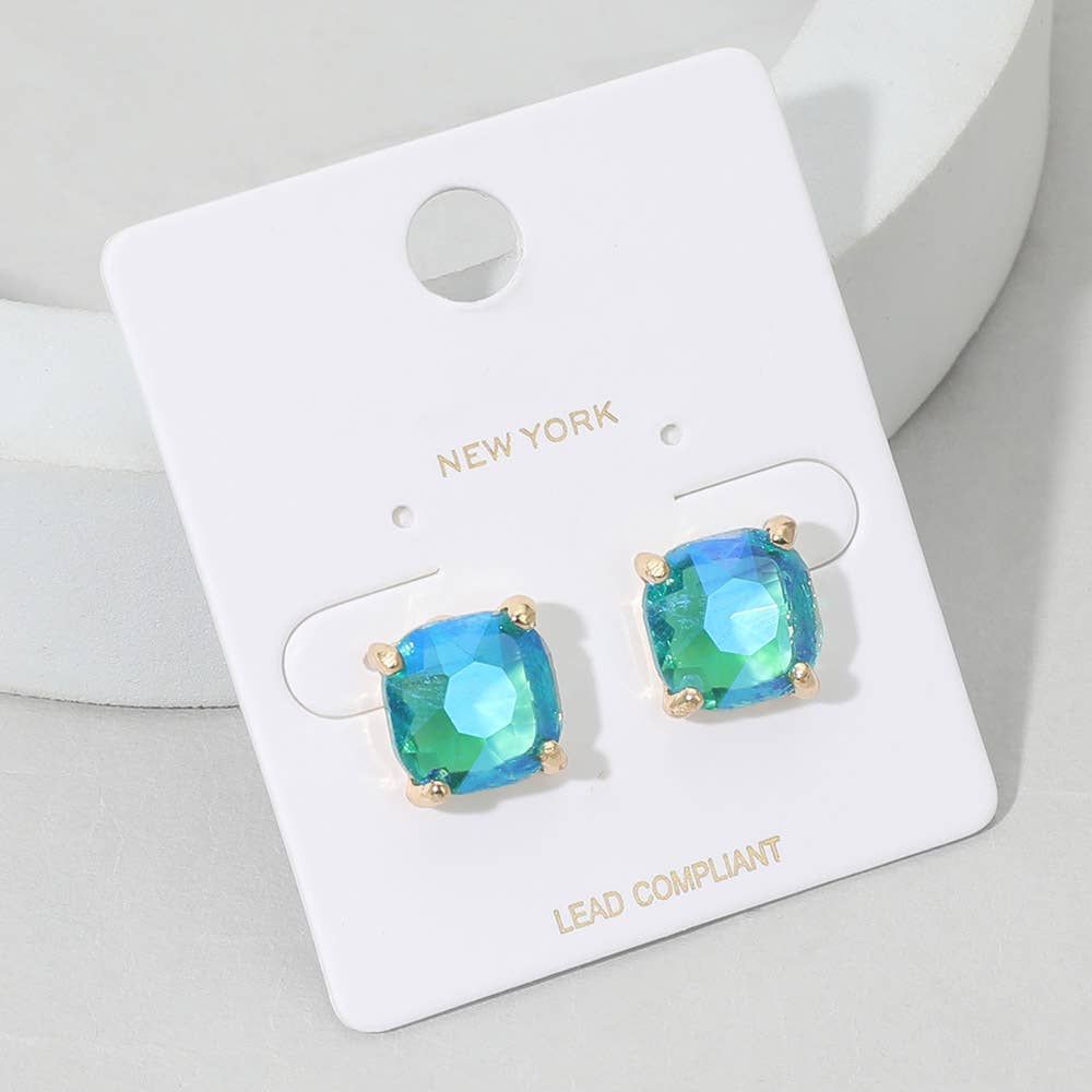 Sensibling Corp. – Großhandel Ohrstecker – Quadratische Steinohrstecker mit Kissen für den Abend38