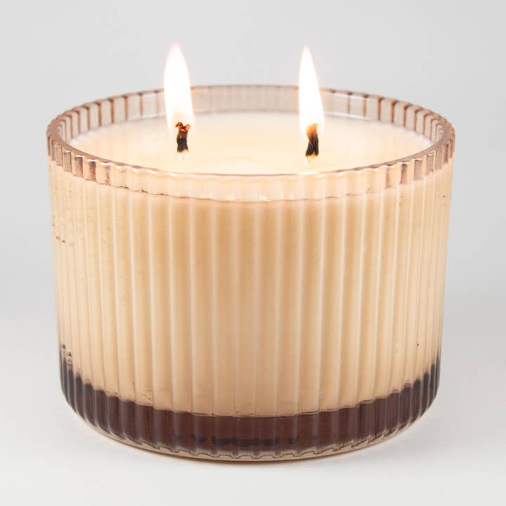 NEW ARRIVAL: Fluted Glass Soy Candle for wholesale by Unplug Soy Candles