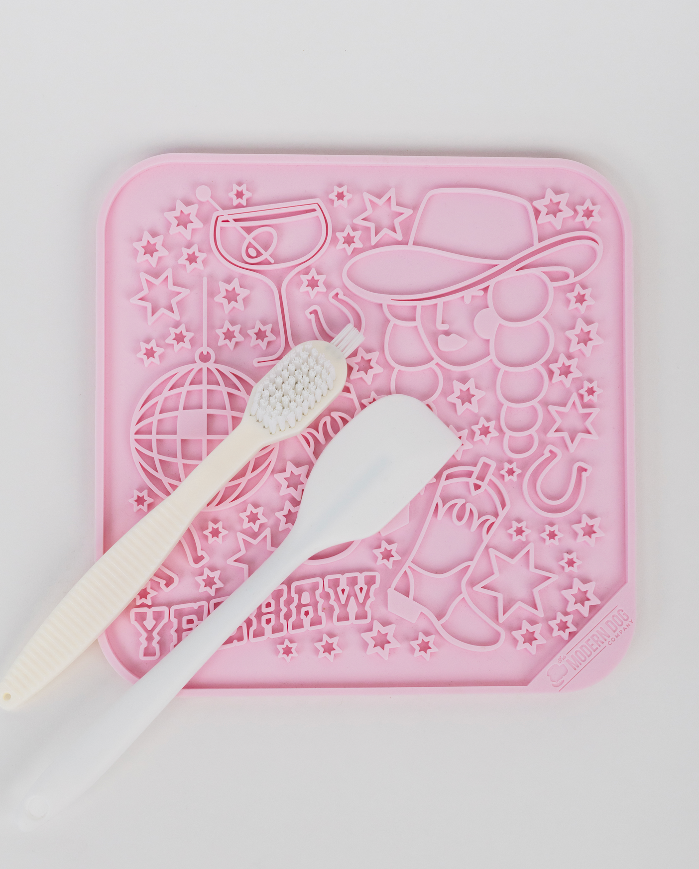 The Modern Dog Company - Wholesale Pet Food Mat - Dog - Disco Cowgirl Lick Mat2