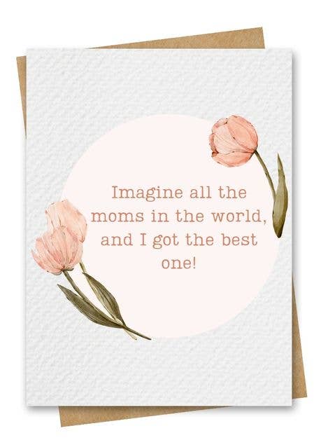 Watercolour Tulips Mothers Day Card Includes Kraft Envelope for wholesale by Paper Kuts