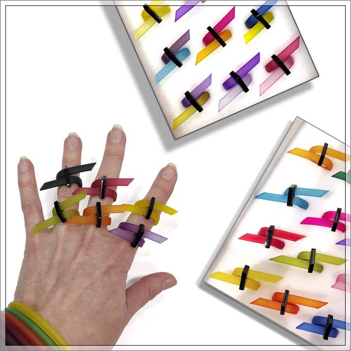 SANAGA x 12 assortment of 12 adjustable rings ESSENTIALS for wholesale by ALEX+SVET
