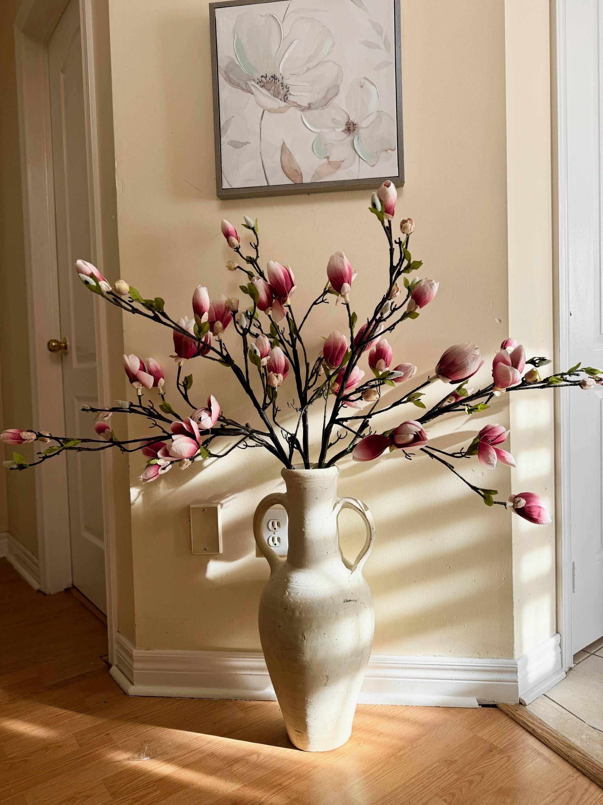 One Way Home – Flores artificiais por atacado – Flores de Magnólia Premium Falsas, Galhos de Árvore de Magnólia Artificial6