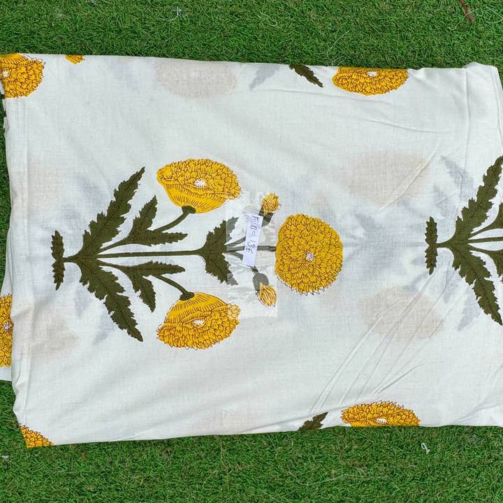 bhavnas boutique - Wholesale Fabric Paint - Pure Cotton Handmade Floral Print Fabric Dressmaking Fabric
