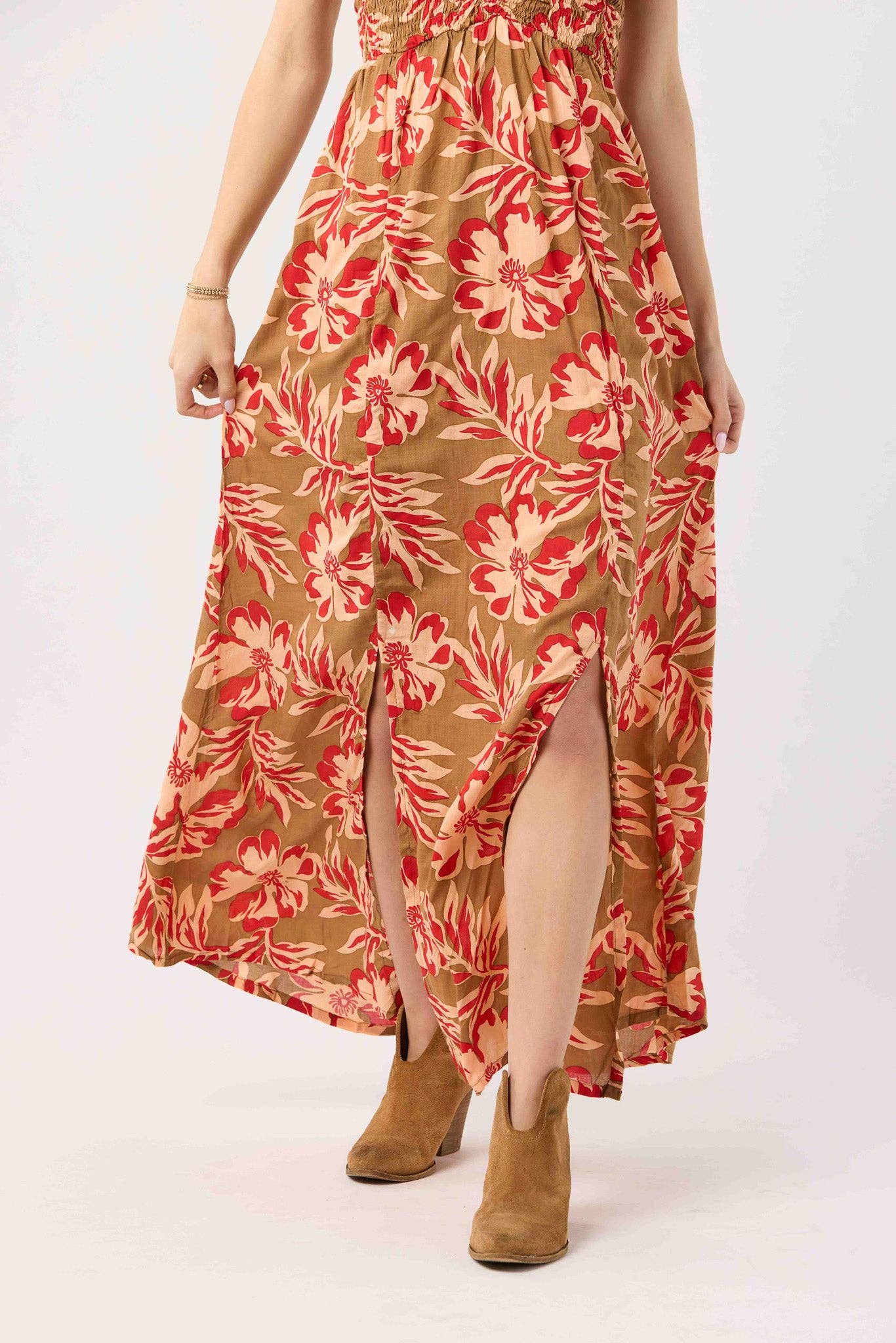 Seychelles Taupe Emilia Maxi Dress for wholesale on Faire5