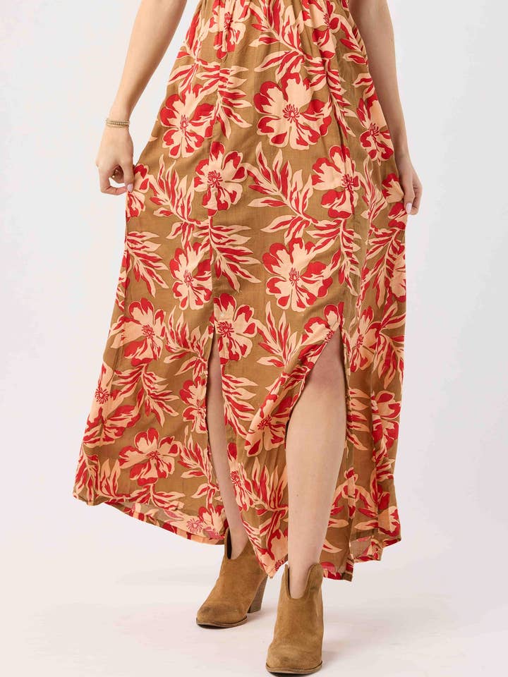 Seychelles Taupe Emilia Maxi Dress for wholesale on Faire5