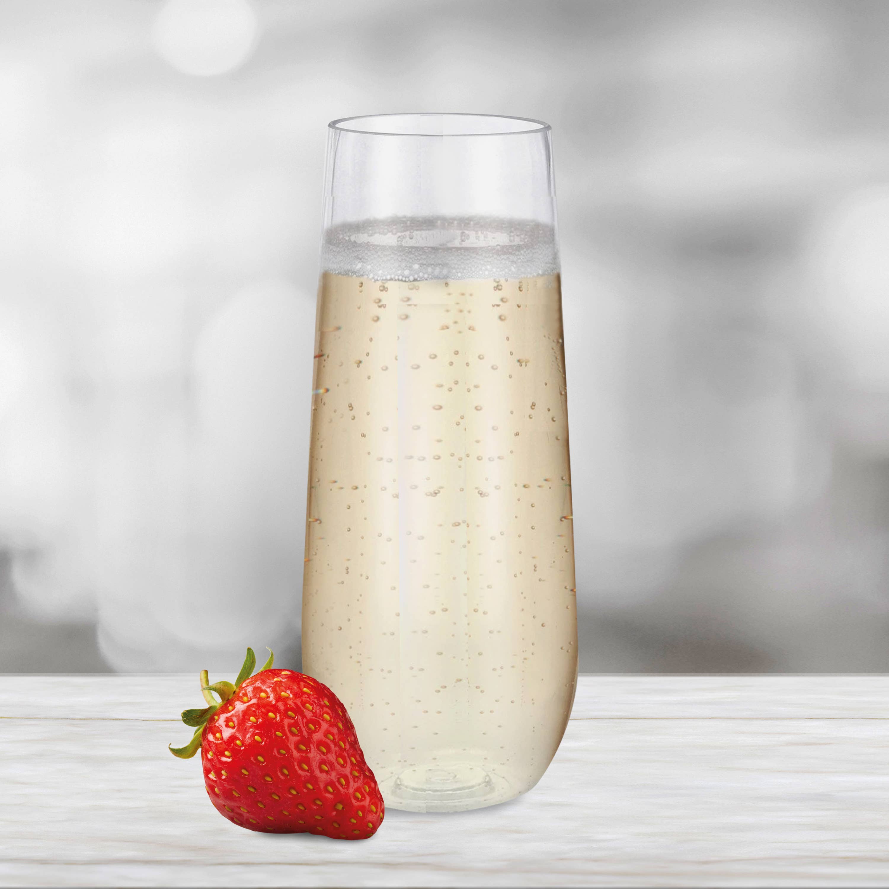 Oggi – wholesale Champagneglas – Okrossbar Flöjt 9 oz - Set om 62