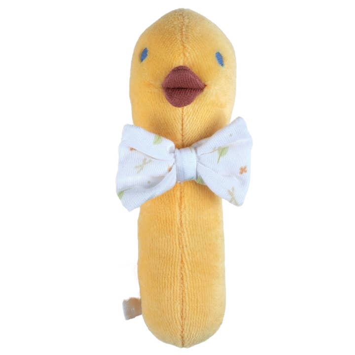Tara the Duck Organic Squeaker Toy for wholesale by Tikiri Toys LLC