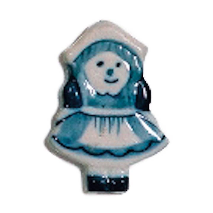 Delft Blue and White Girl Kitchen Magnet for wholesale by European Heritage Gifts