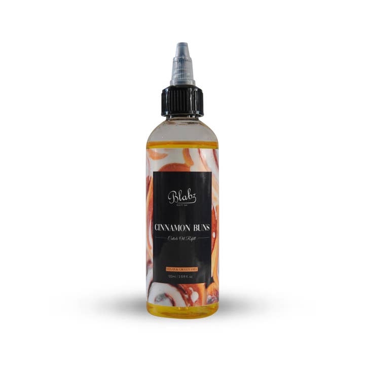 Blabz Beauty Bar - Wholesale Cuticle Oil - Cinnamon Buns Scented 100ml Cuticle Oil Refill Bottle