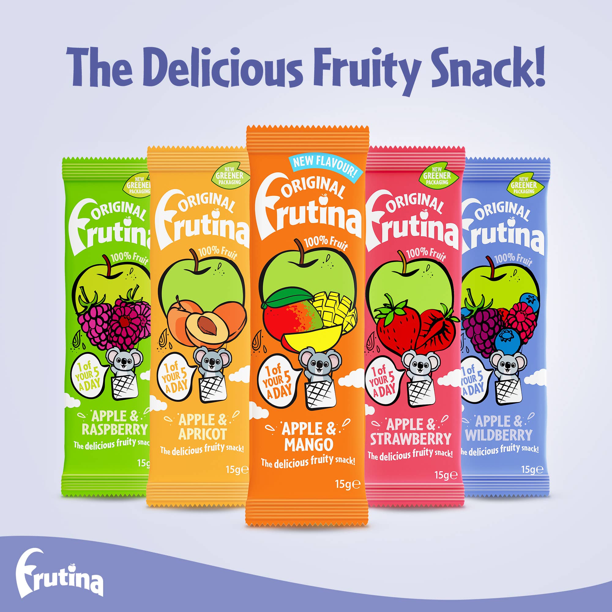 Frutina – wholesale Fruit snacks – Frutina 100% Fruit Snack Variety Box15g Pack of 60, 40k sold9