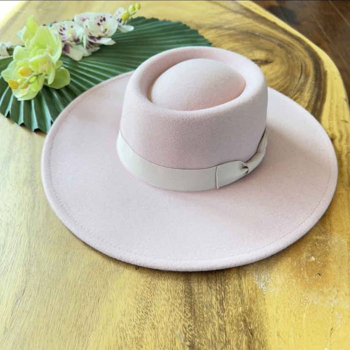 Queens INC - Vente Canotier – femme - Chapeau canotier à large bord - Ruban gros-grain assorti12