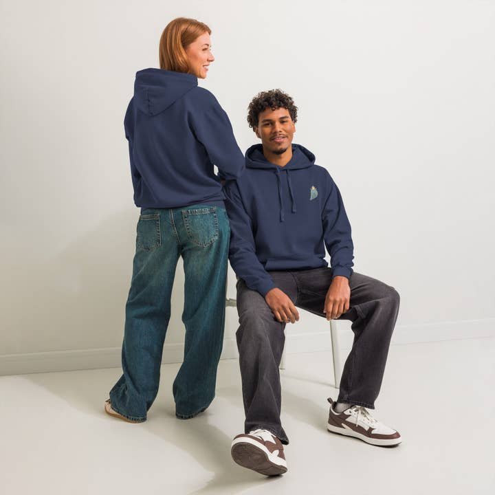 British Blue Hoodie | Garment-dyed for wholesale by Jolly & Goode