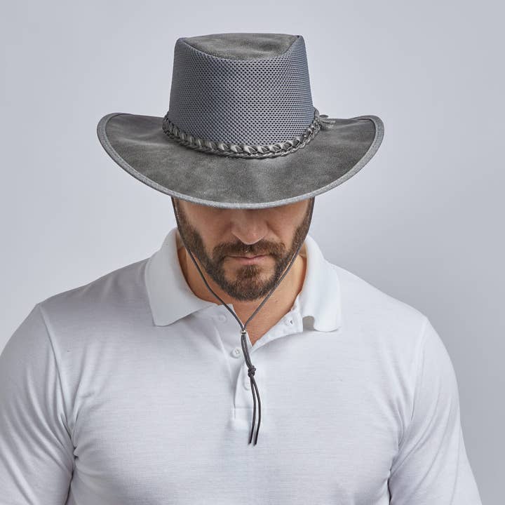American Hat Makers - Wholesale Fedora - Unisex - Wide Brim Outback Sun Hat - Style Breeze13