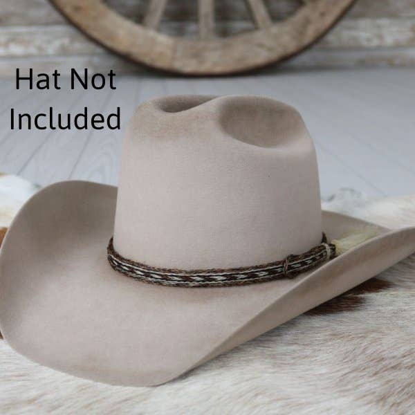 Willow Lane Hat Co. – Großhandel Hutzubehör – Damen – Hutband aus geflochtenem Rosshaar mit einzelner Quaste, Farbe2