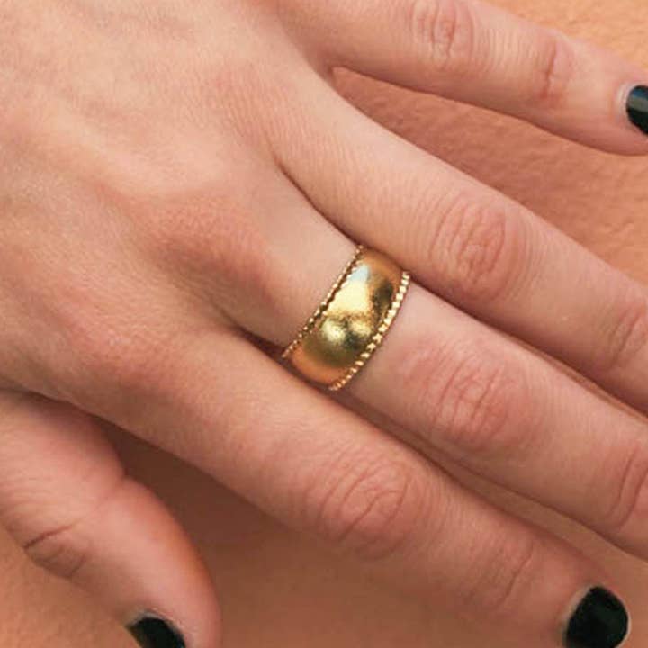 Large matt Ariel Gold ring | Jewelry handmade in France and other Purchase Wholesale bomboniere cuore matto. Free Returns & Net 60 Terms on Faire trending on Faire.