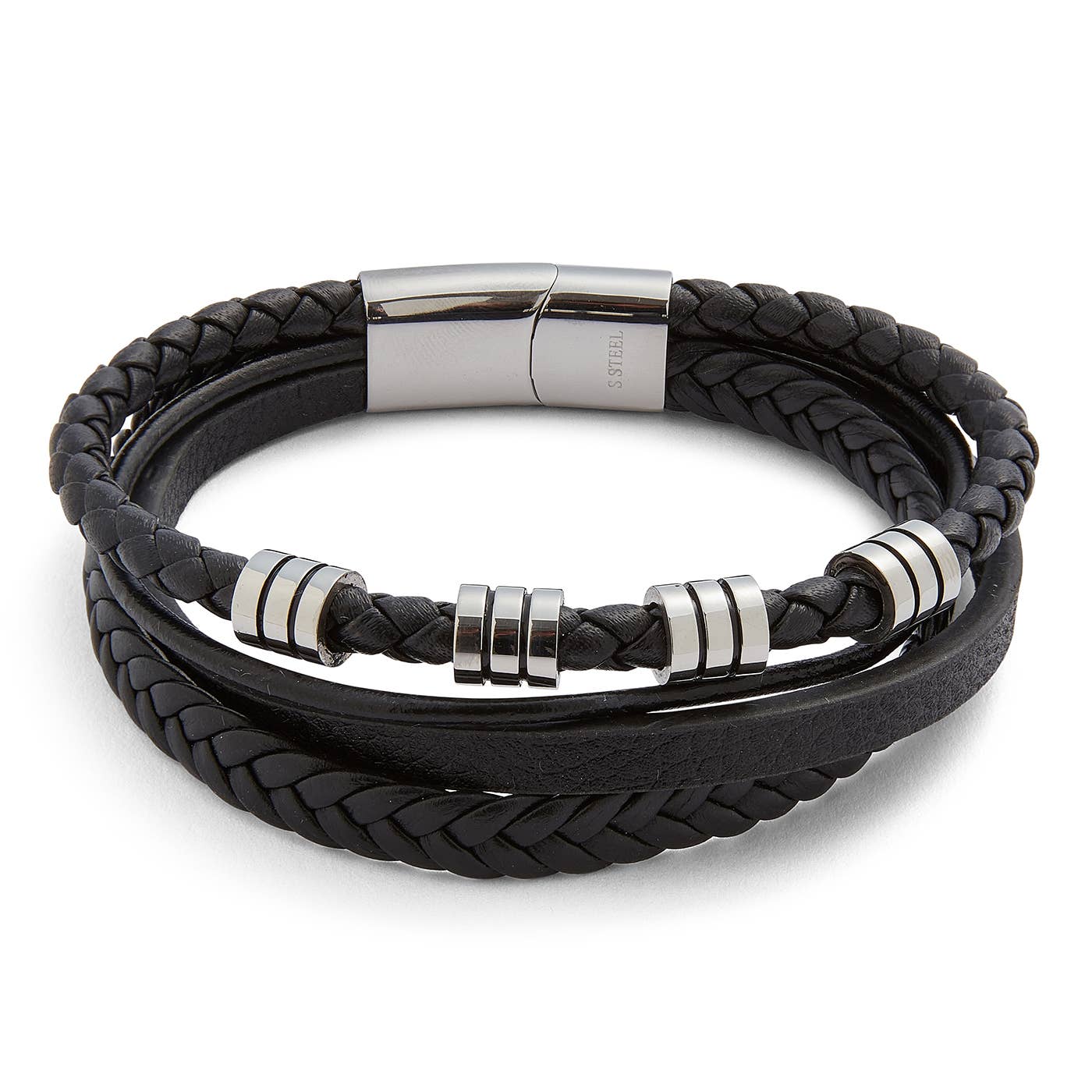 Joe Davies – Engroshandel Smykker - Herre – EQ For Men 4 i 1 Moderne Læderarmbånd1
