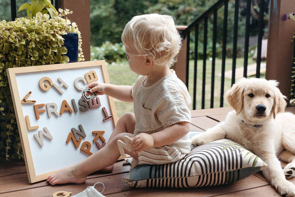 Brooklyn Neutral - Wholesale Magnet - Kids & Baby - Silicone Alphabet Magnets 26 Piece Set3