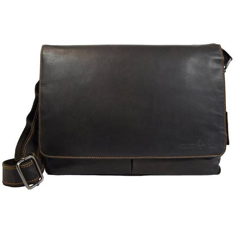 Greenwood Leather - Wholesale Laptop Bag - Men's - Leather Shoulder Laptop Bag Gent - GW1171