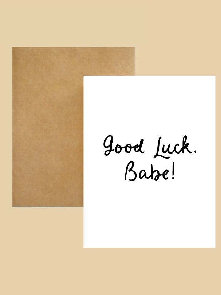 Greeting Card - Good Luck, Babe for wholesale by This&That