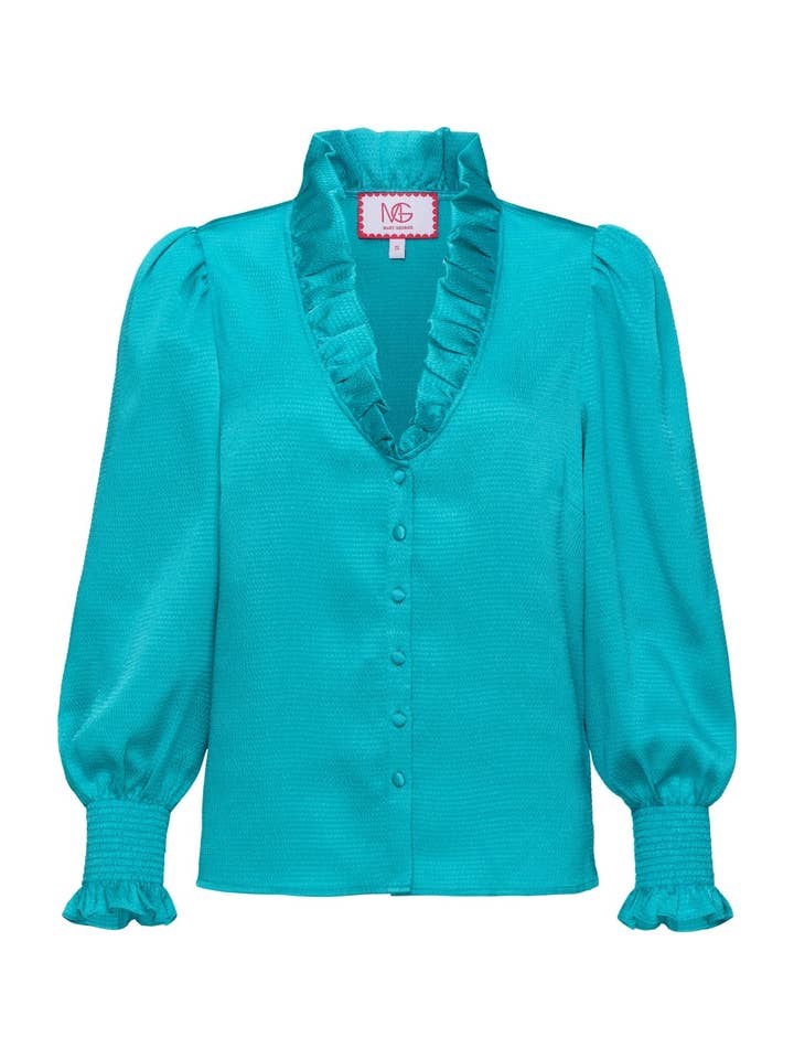 Mary George - Wholesale Button Down Shirt - Women's - Harper Top Long Sleeve4