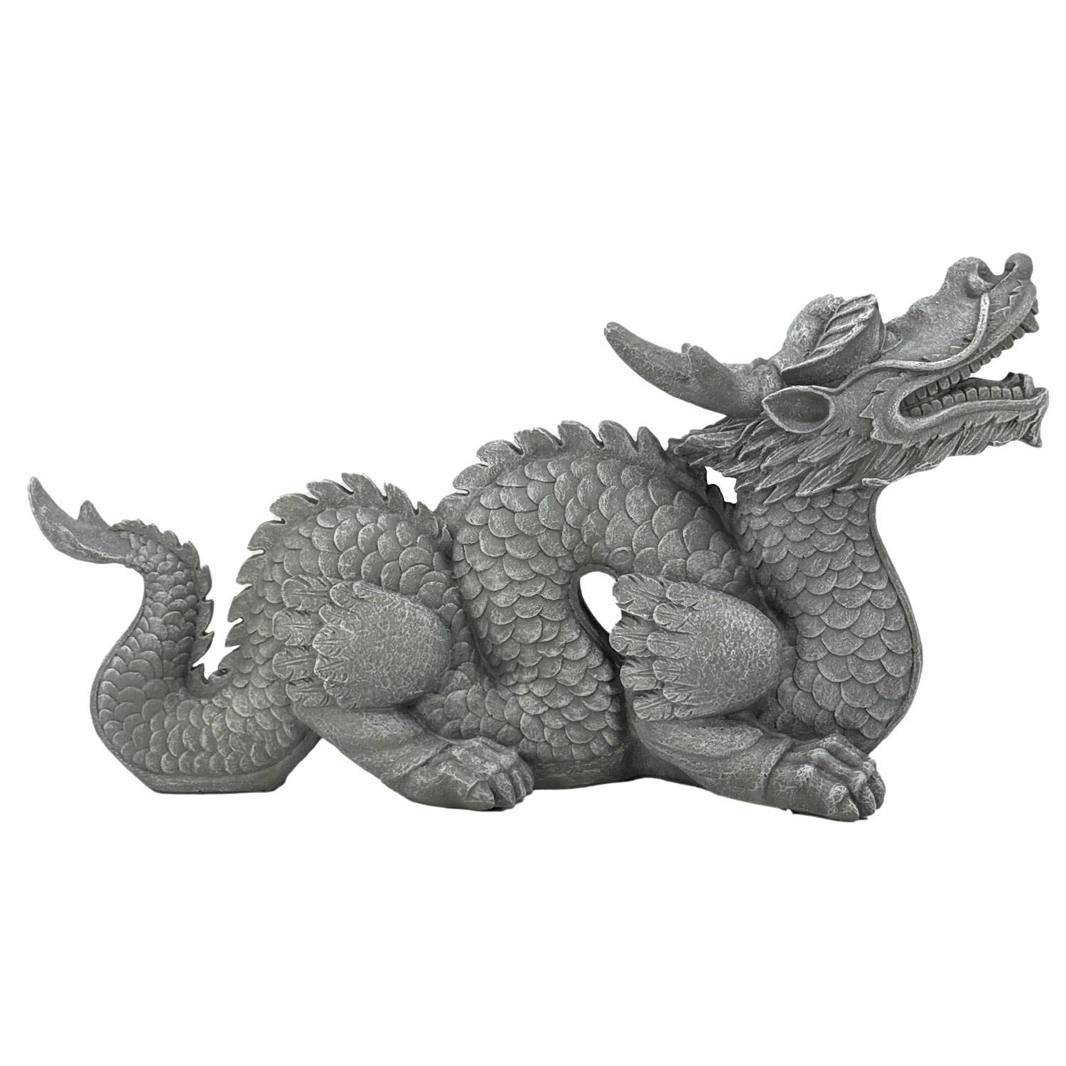 Galt International Company - Wholesale Outdoor Ornament/Decor - 28" Long Asian Dragon Stone Look Garden Statue4